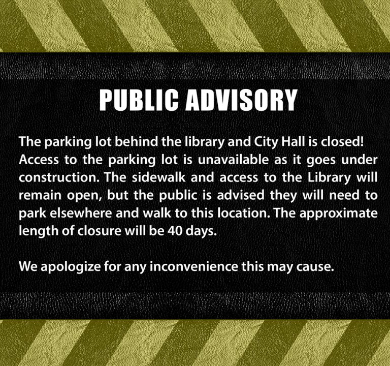 Cold Lake City Hall/Library Parking Closed for 40 Days