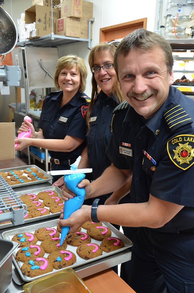 Cold Lake Firefighters Helping Out in Tim Hortons Smile Cookie Campaign