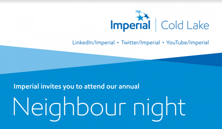 Imperial Oil Nieghbour Night Tomorrow