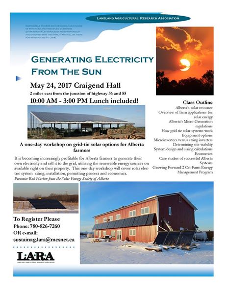 LARA Holding Workshop on Solar Energy