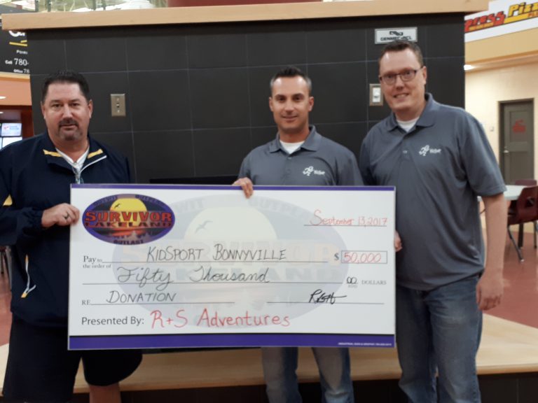 Survivor Lakeland Donates $50K to Kidsport Bonnyville