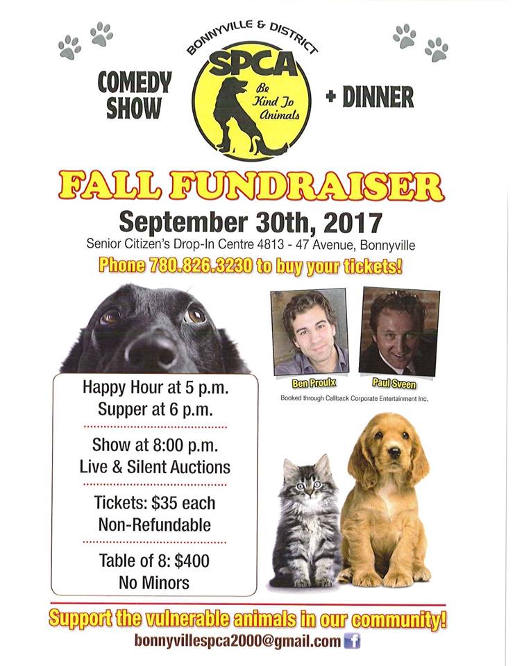 SPCA Fall Fundraiser on Saturday