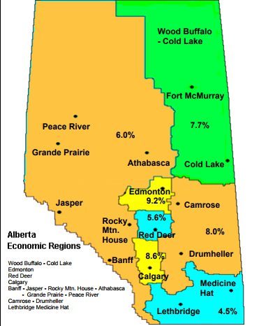 Unemployment Up to 7.7% in Wood Buffalo – Cold Lake Region