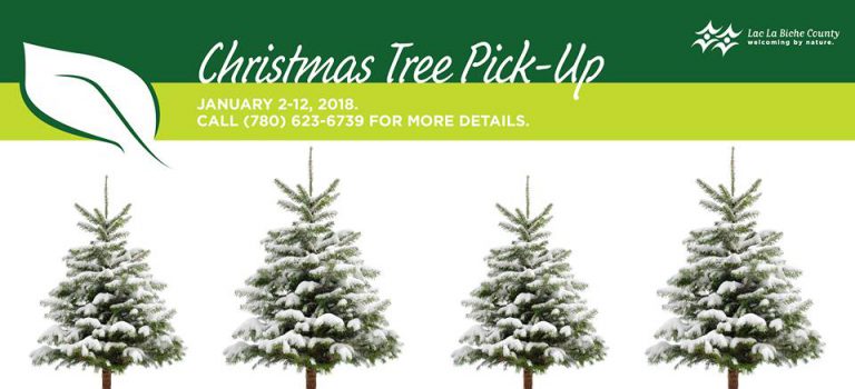 Lac La Biche County recycling Christmas trees
