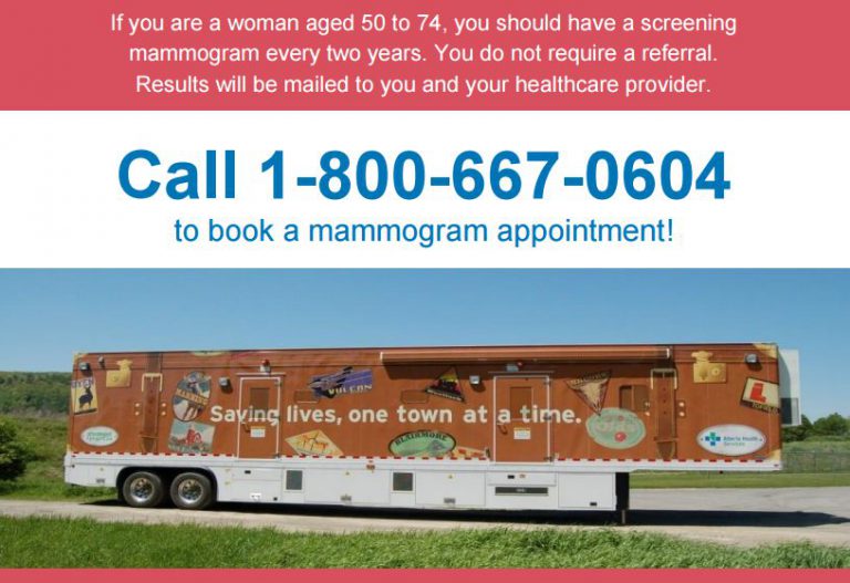 Mobile mammography trailer in St. Paul