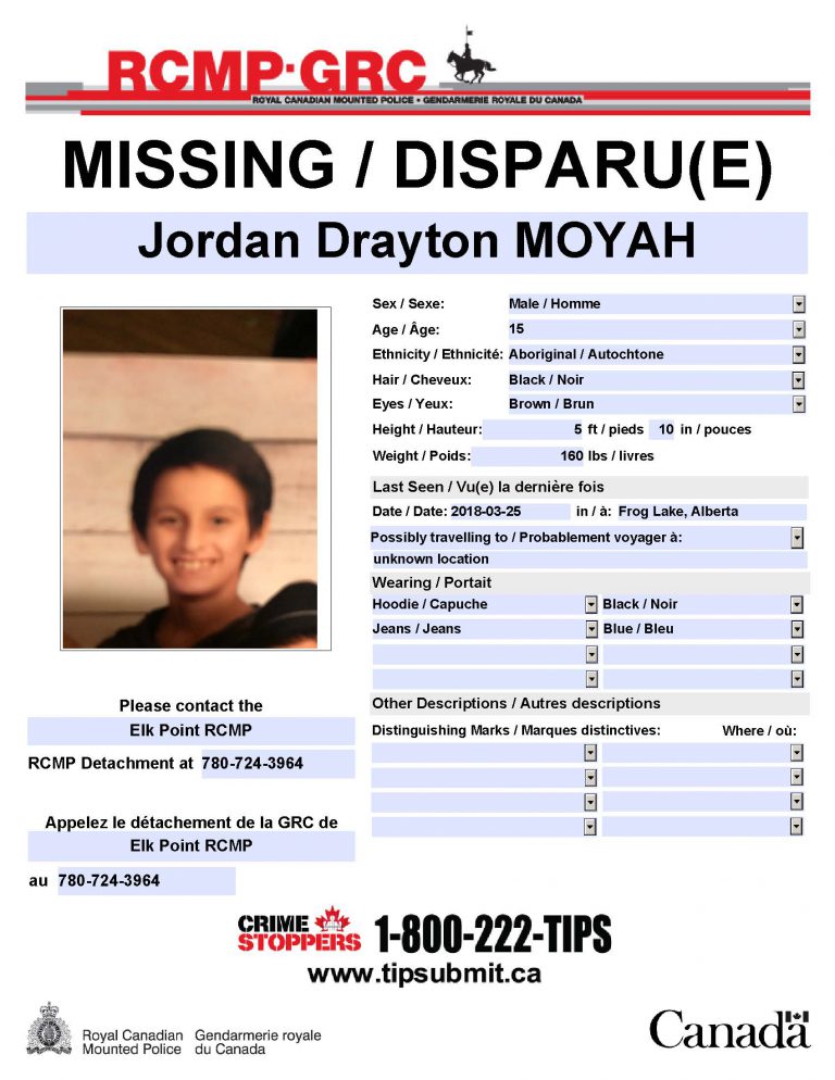 Update- Elk Point mounties say youth found safe