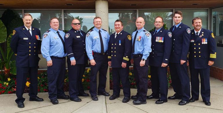 Cold Lake firefighters recognized with long service medals