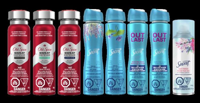 Health Canada recalls some Old Spice and Secret aerosol deodorants after carcinogen detected