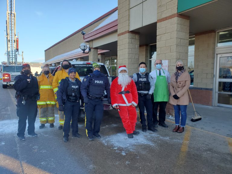 Bonnyville stuffed two police trucks