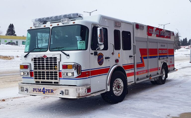 New pumper truck for Cold Lake Fire-Rescue