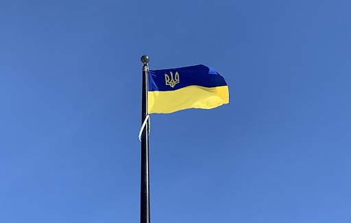 The Ukrainian Flag has been raised in Bonnyville