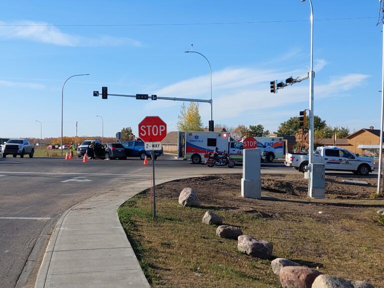 Bonnyville collision along Highway 28 and 54 Avenue