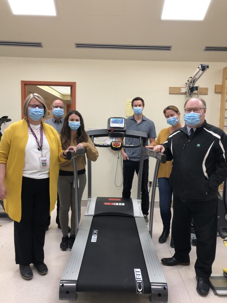 Treadmill donated to Cold Lake Healthcare Centre Rehabilitation Department