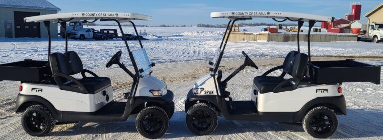 Two solar powered golf carts added to County of St Paul campgrounds