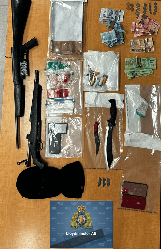 Lloydminster sobriety check stop found drugs and weapons