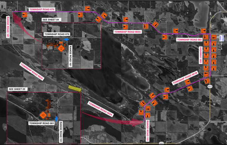 Township Road 662A closed through September