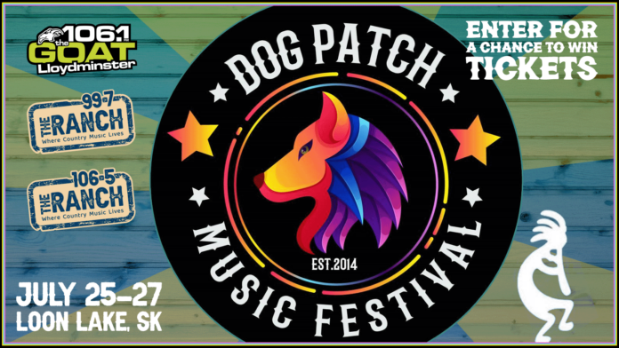 Dog Patch Musical Festival Giveaway-2025 99.7 Ranch contest banner